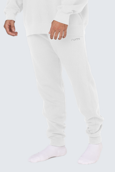 MU Moon Sweatpants Fleece Slim - Snow