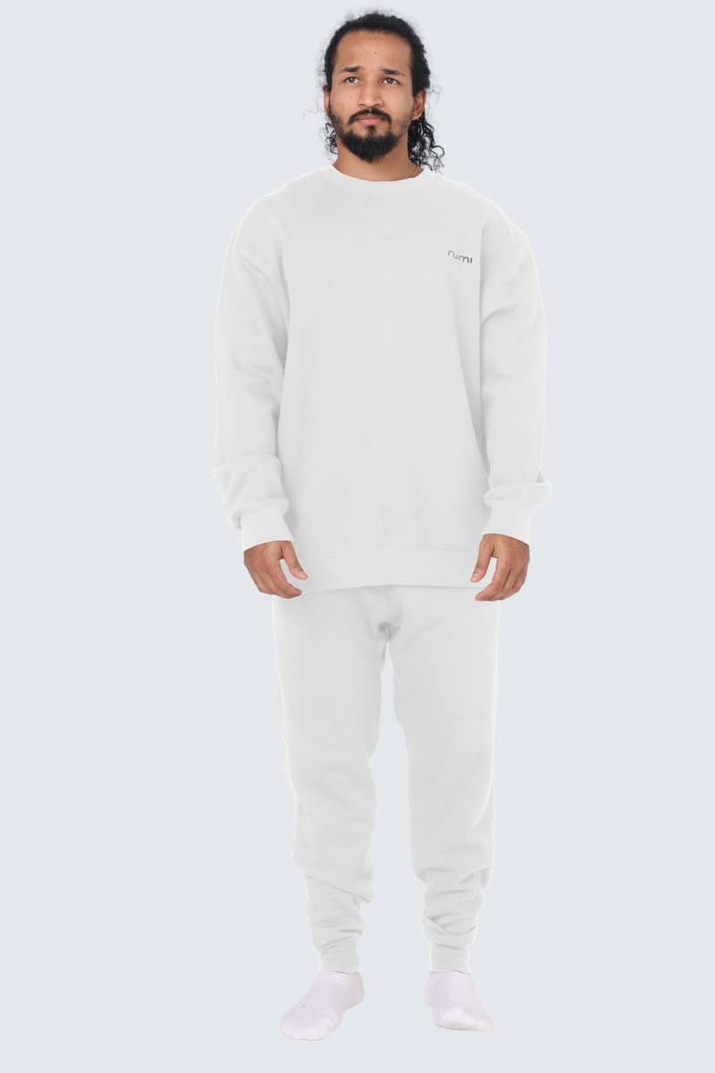 MU Moon Sweatpants Fleece Slim - Snow