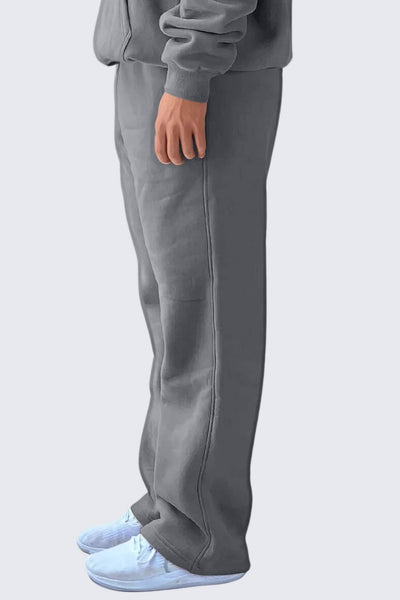 MU Moon Sweatpants Relaxed Open Fleece - Stone