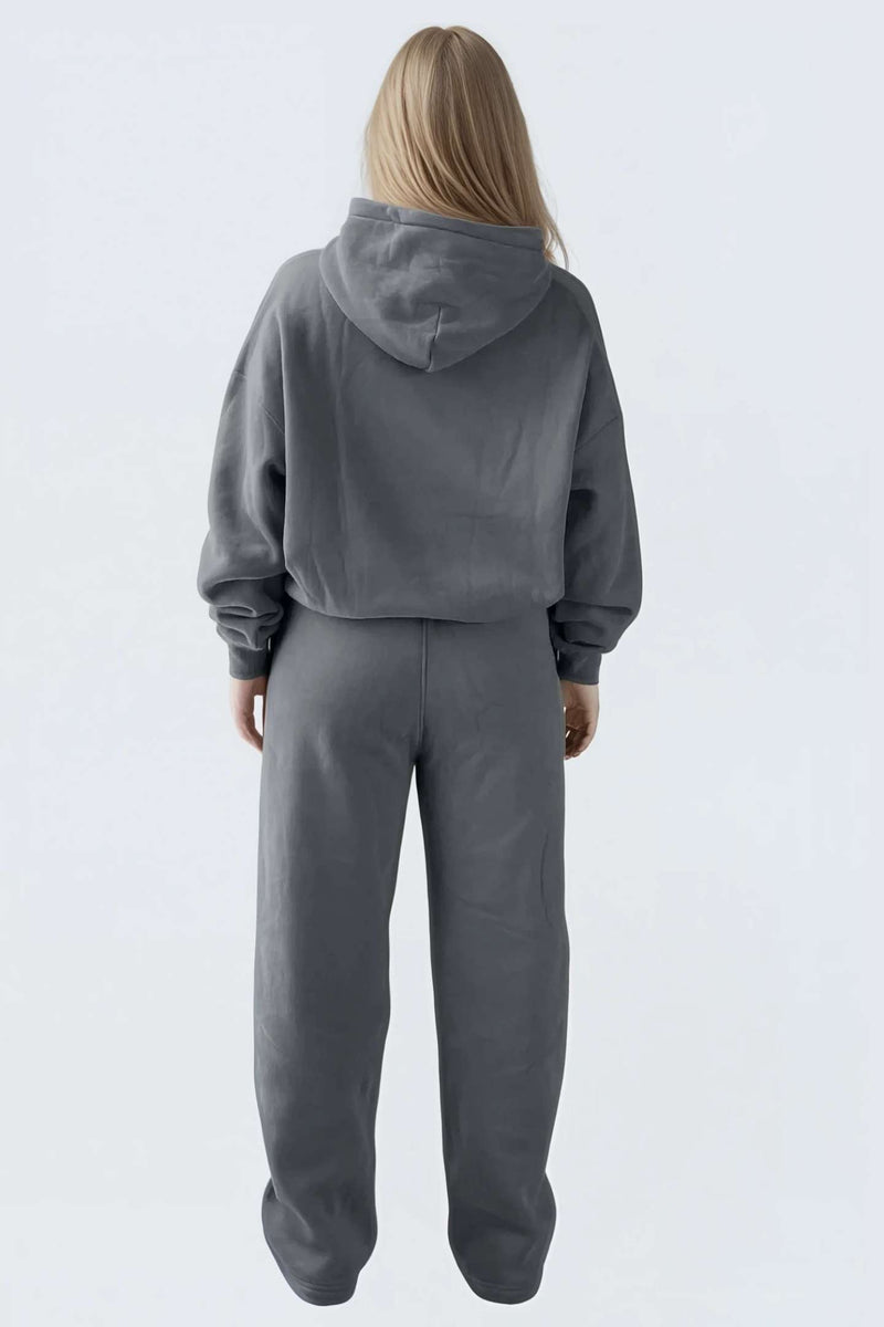 WU Moon Sweatpants Relaxed Open Fleece - Stone