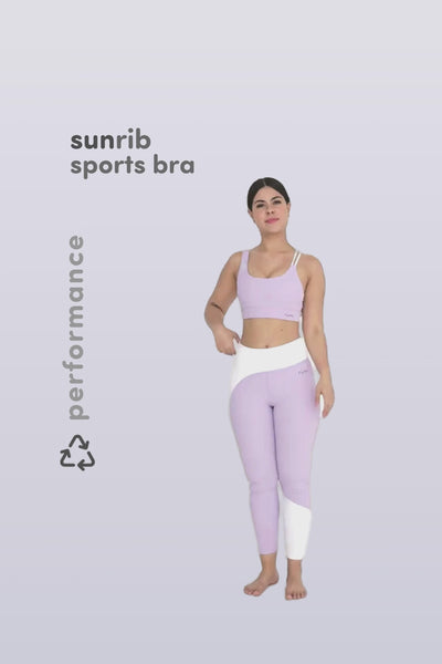 W SunRib Line Bra - Orchid