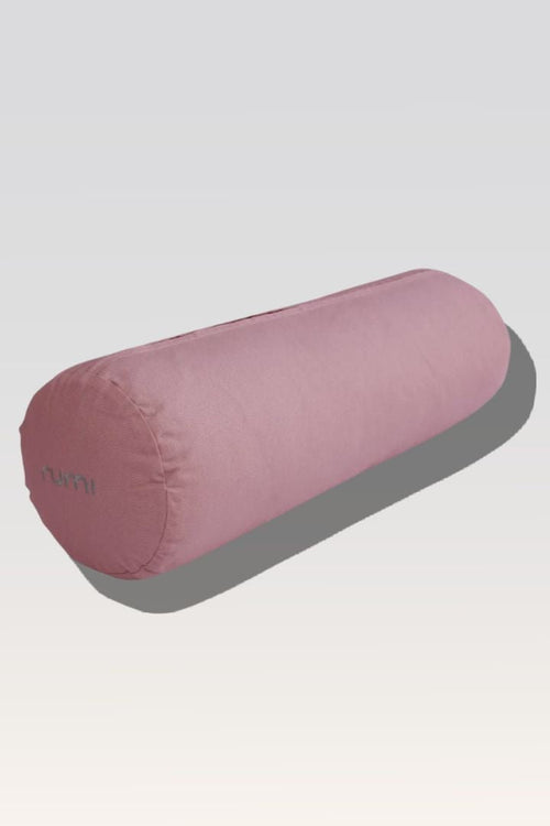 Cotton Yoga Bolster – Round - Dusty Rose