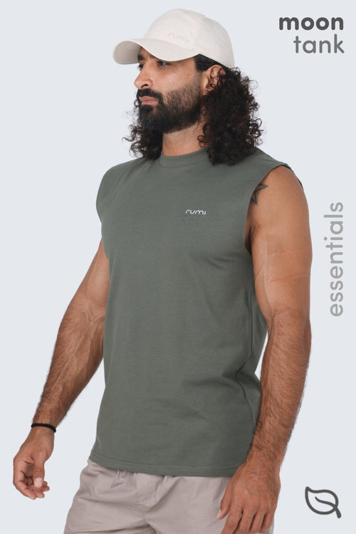 M Moon Tank - Olive Deep