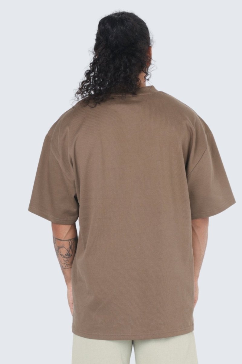 Rumi Earth - M Moon Tee Oversized Heavy - Wood - R521600WDS - Tops