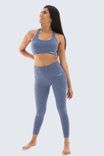 Rumi Earth - W Sun Racer - Back Bra - Gray - Blue - R128110GBP - Bras