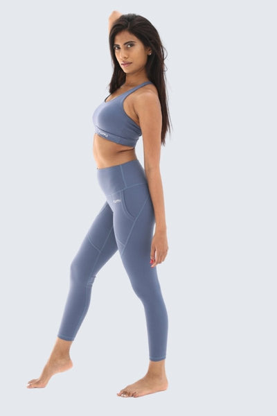 Rumi Earth - W Sun Racer - Back Bra - Gray - Blue - R128110GBP - Bras