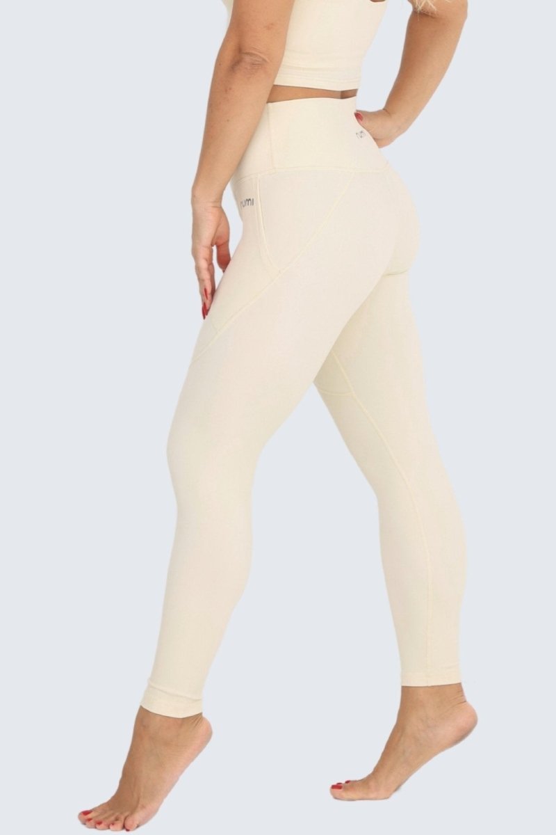 Rumi Earth - W Sun Zen Pants 25” + Pockets - Ivory - R124111IYP - Bottoms