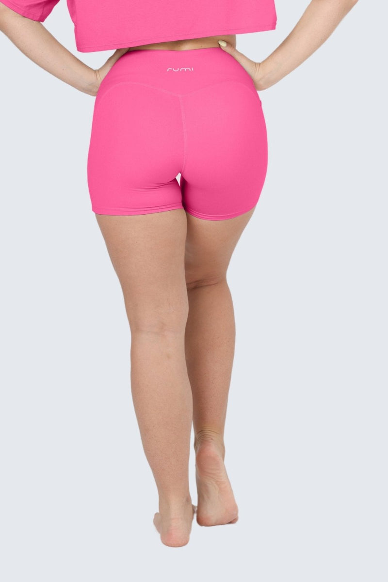 Rumi Earth - W SunSoft Flow Shorts 4" - Rose Glow - R124125RWP - Bottoms