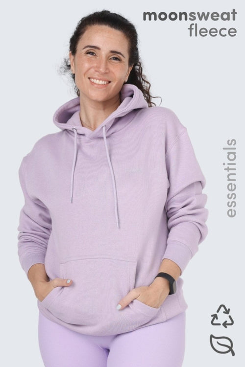 WU Moon Sweatshirt Fleece + Hoodie - Lavender