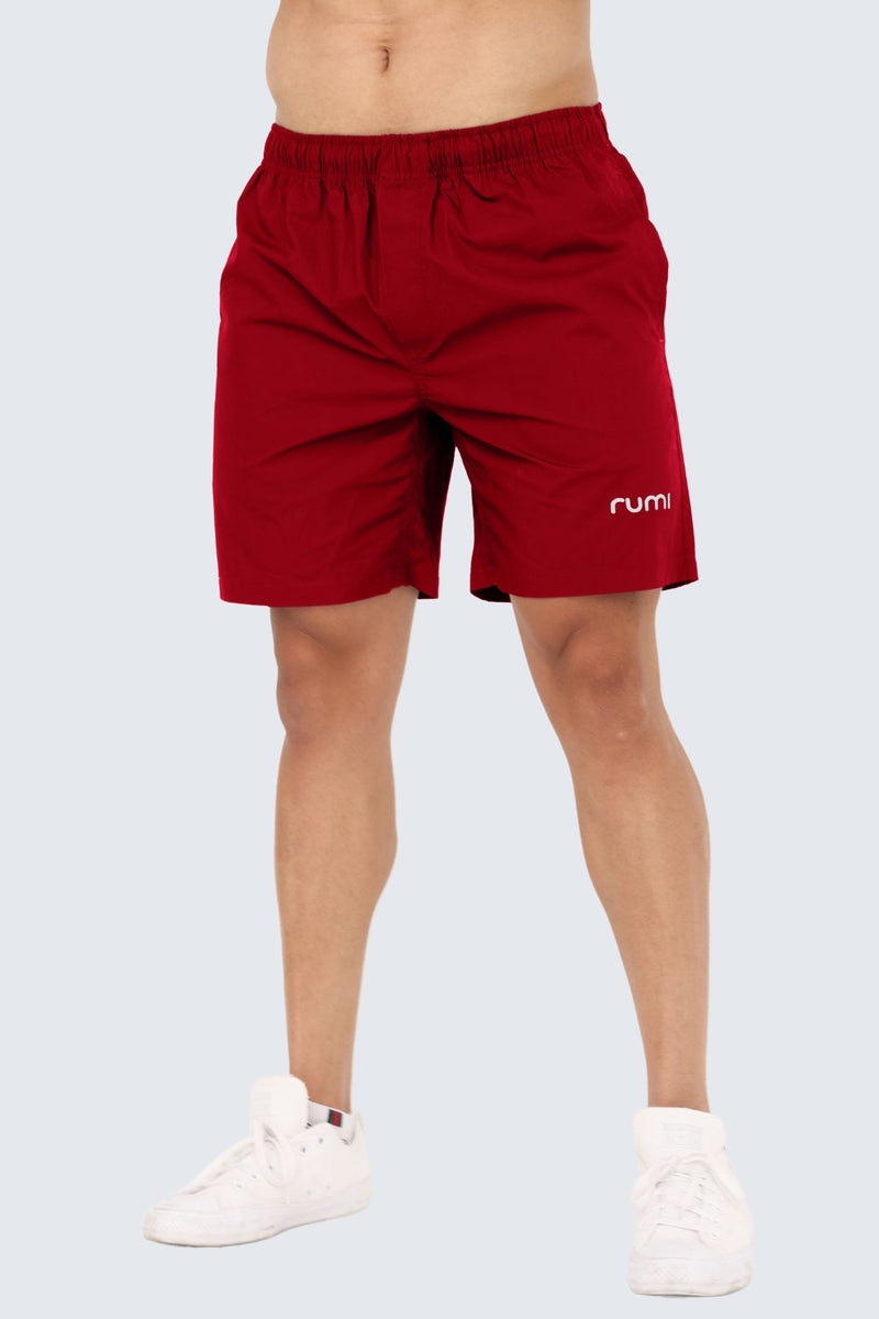 M Moon Beach Shorts - Scarlet